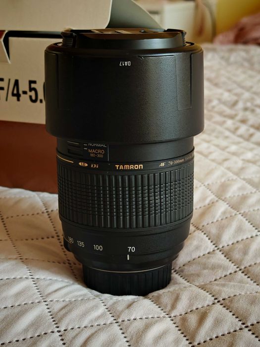 Обектив Tamron AF 70-300mm 1:4-5.6 tele-macro(1:2) ф62 А17 НИКОН