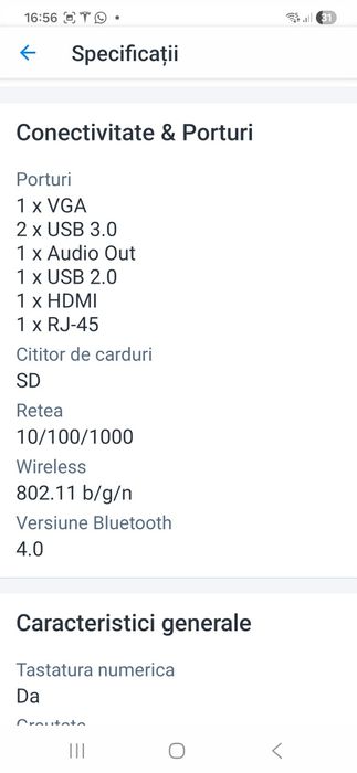 Laptop ASUS X555LB-XX026D Intel  i7-5500U 2.40GHz