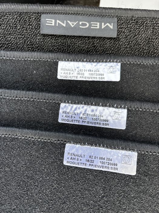 Renault Megane 4 IV стелки 2016-2024 оригинални 8201654204 – 4 бр.