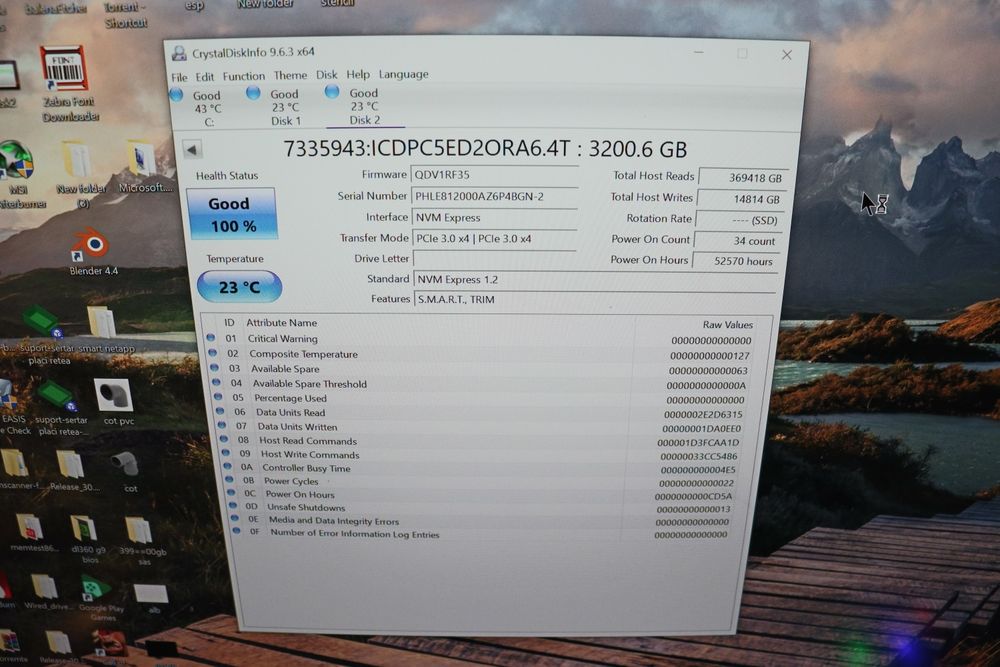 NVME Server/Workstation  TLC Intel SSD DC P4608 6.4TB 100% Health