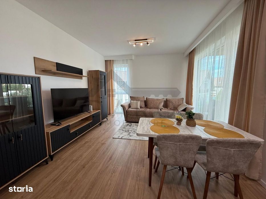 Inchiriez apartament cu 2 camere , bloc nou