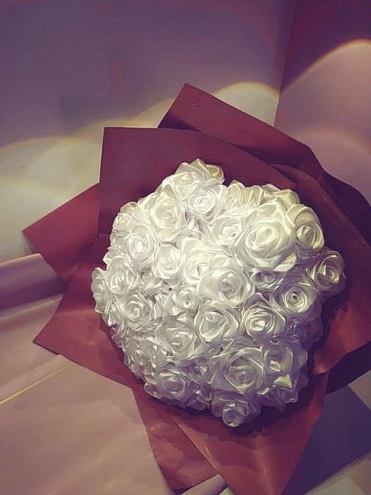 Атласные розочки