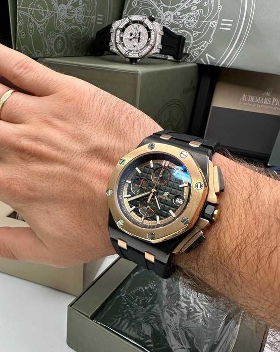 audemars piguet offshore 44mm златисто/черно