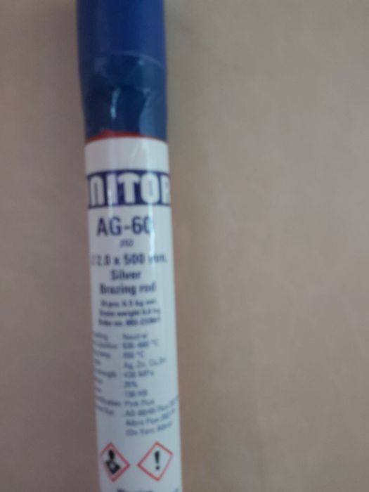 Unitor AG 60 252 2.0 X 500MM 0.5KG – Baghetă cu 55% argint