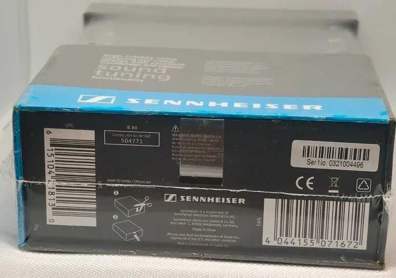 Căști In-Ear Sennheiser IE 80 • NOI & Sigilate • Audiofil / Raritate