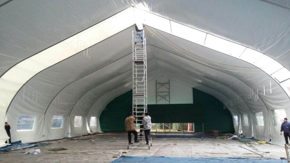 Алюминиевые тентовые ангары.
