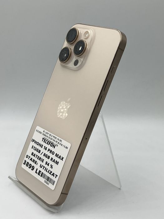 Amanet LuckyGold Colentina / Iphone 16 Pro max 512gb/8gb ram 94% baterie #54563