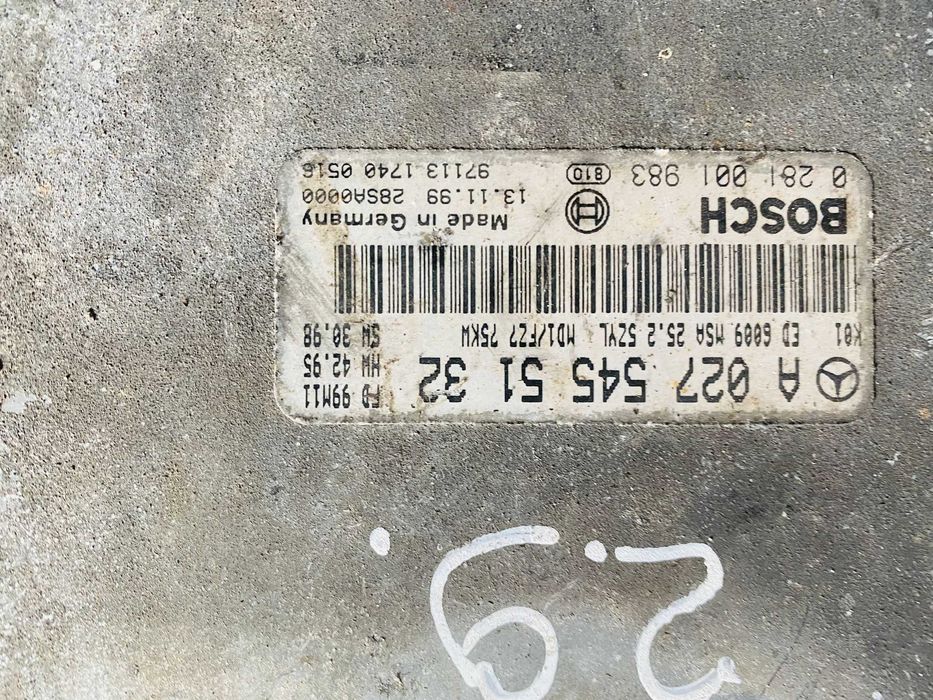 Kit pornire Mercedes Sprinter 2.9TD 0281001983 A0275455132