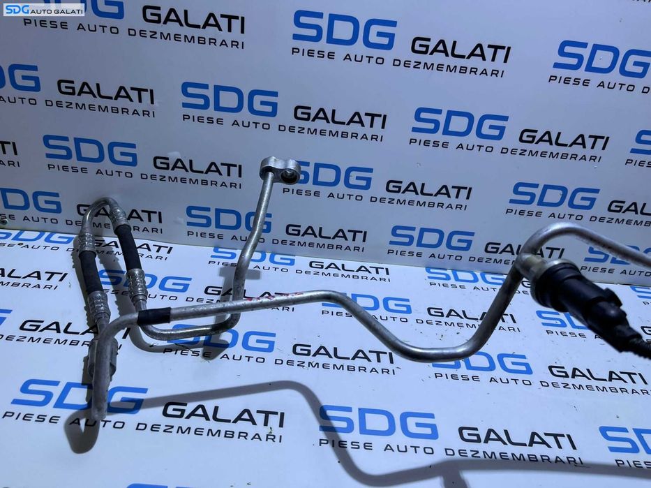 Furtun Conducta Teava cu Senzor Radiator Compresor AC Aer Conditionat Clima Skoda Fabia 1 2000 - 2008 Cod 6Q1820741C 6Q0820741A [D0267]