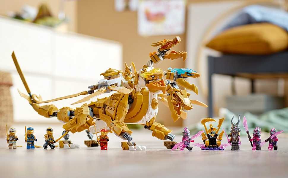 NOU TIP marca L Ninjago Ultra dragonul auriu al lui Lloyd 71774 989p.