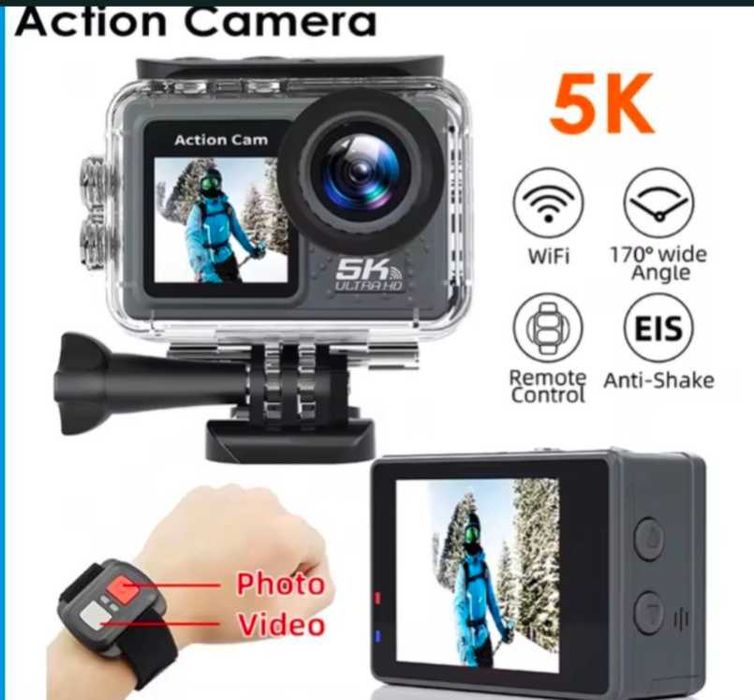 Action Camera 5k cu toate accesoriile posibile similar GoPro