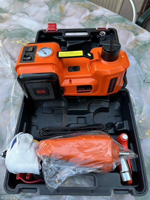 Авариен комплект за автомобили 3в1 компресор,крик,гайковерт