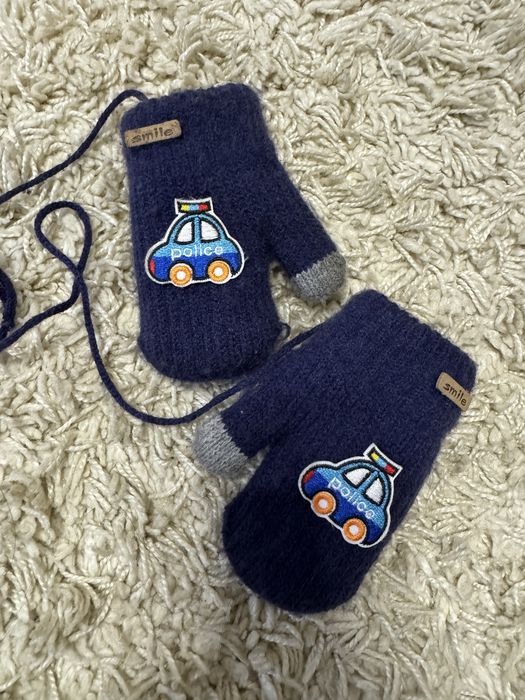 Варежки детские теплые