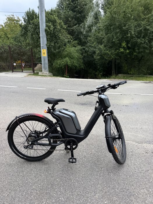 Bicicleta Electrica NIU AERO 27800 - 27.5 Inch, 450mm, Negru-Gri