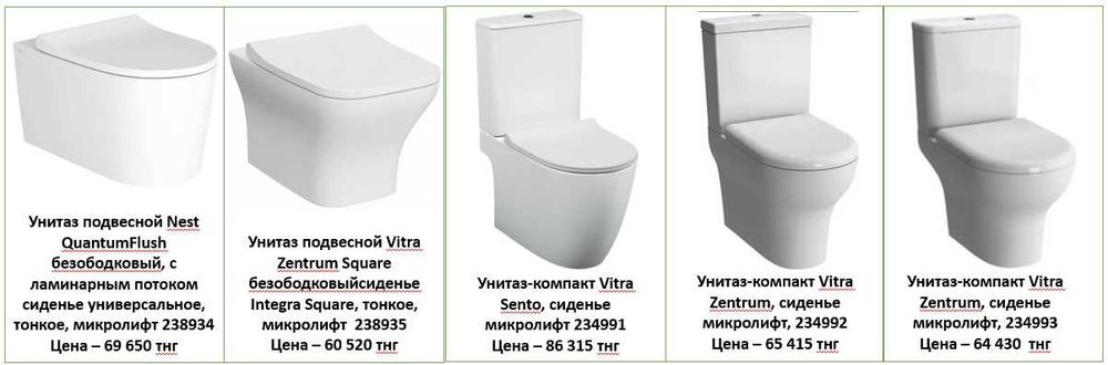 Распродажа сантехники турецкого бренда VITRA