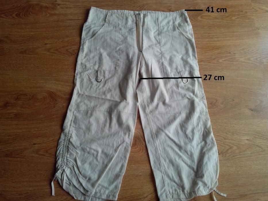 Pantaloni dama 3/4 crem