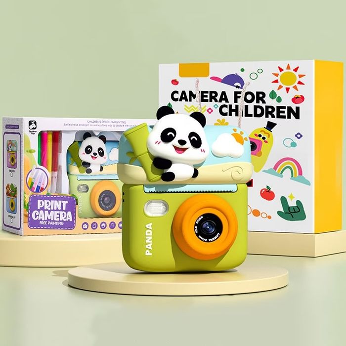 Детский фотоаппарат с печатью 48MP, 2.5K , игры, карта 8GB