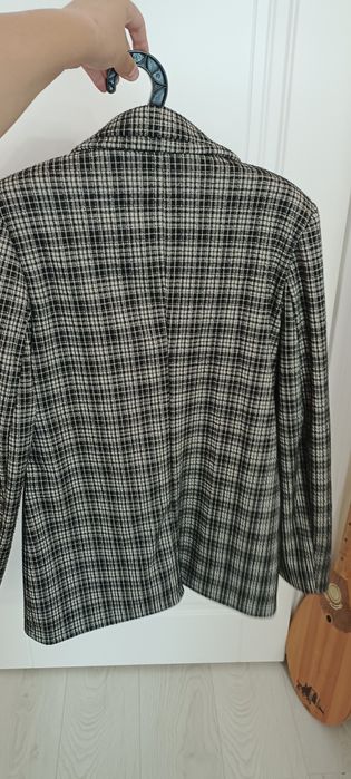 Пиджак клетчатый женский