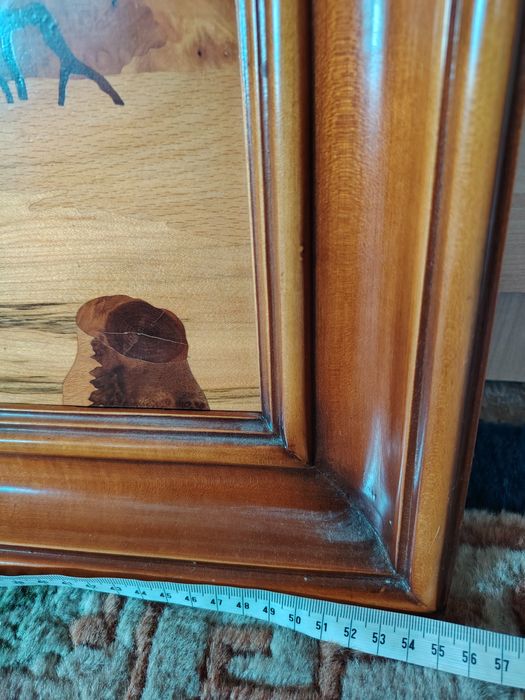 Tablou vintage intarsie in lemn