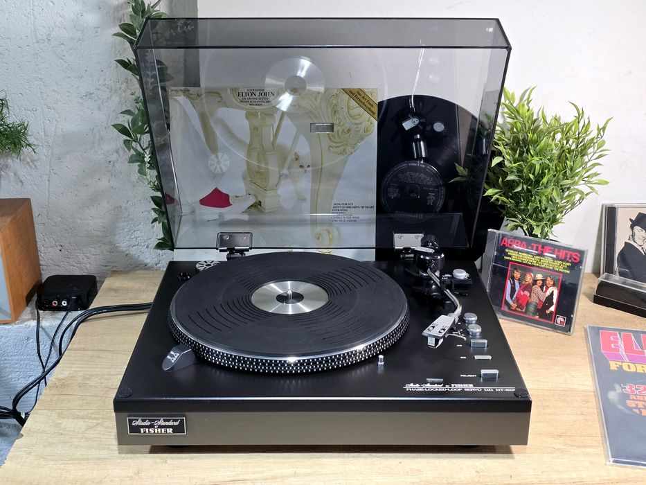 Pick-up FISHER MT-6221, direct drive, vintage hi-fi audio retro