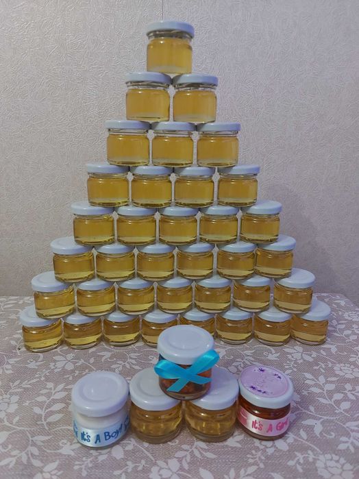 Боб Смилянски фасул МЕД и Родопски шарен боб бурканчета с мед