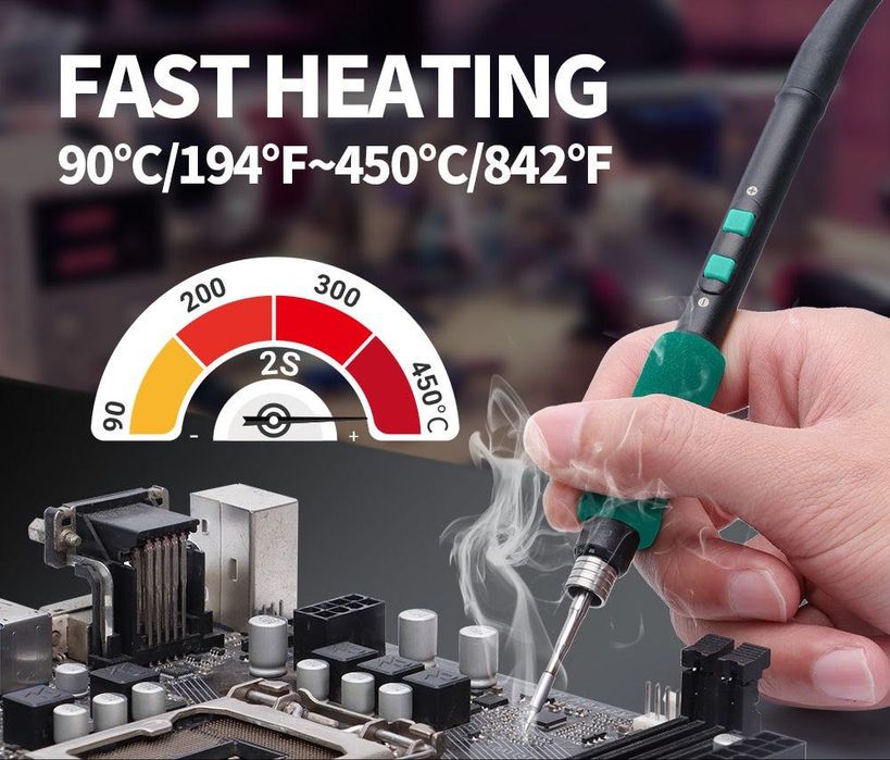 Statie de lipit YIHUA 982 V compatibila cu varfuri JBC C210