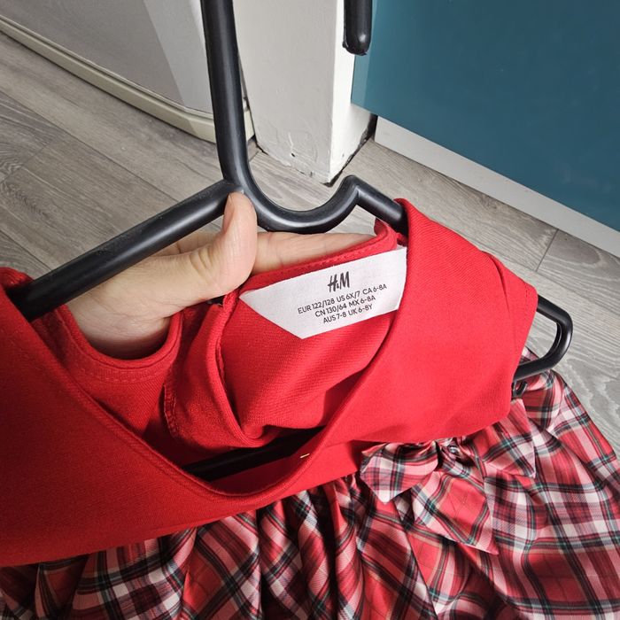 Rochie roșie fete 122/128