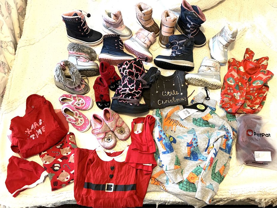 Детски зимни пантофи и ботуши Geox, HnM и др.