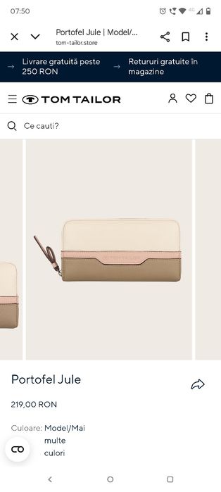 Portofel nou Tom Tailor