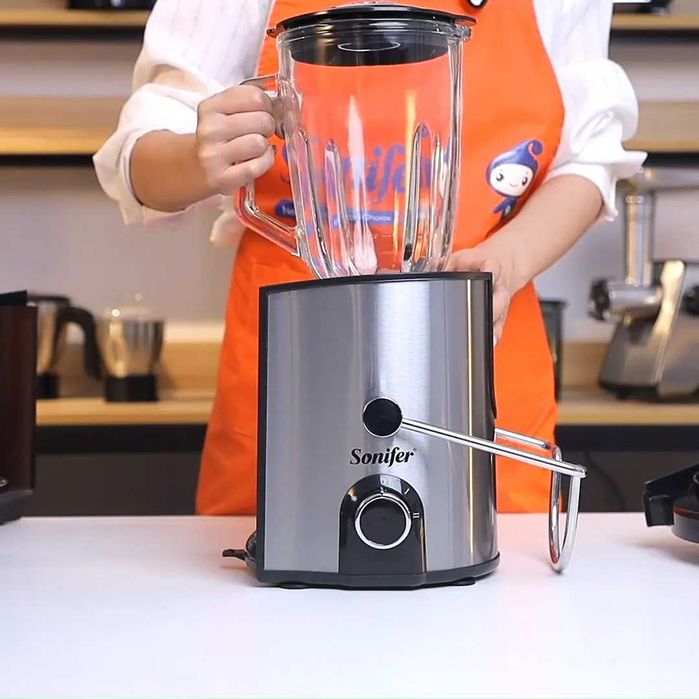 Sonifer 4в1 комбайн Соковыжималка Блендер Чоппер кофемолка sf-5525