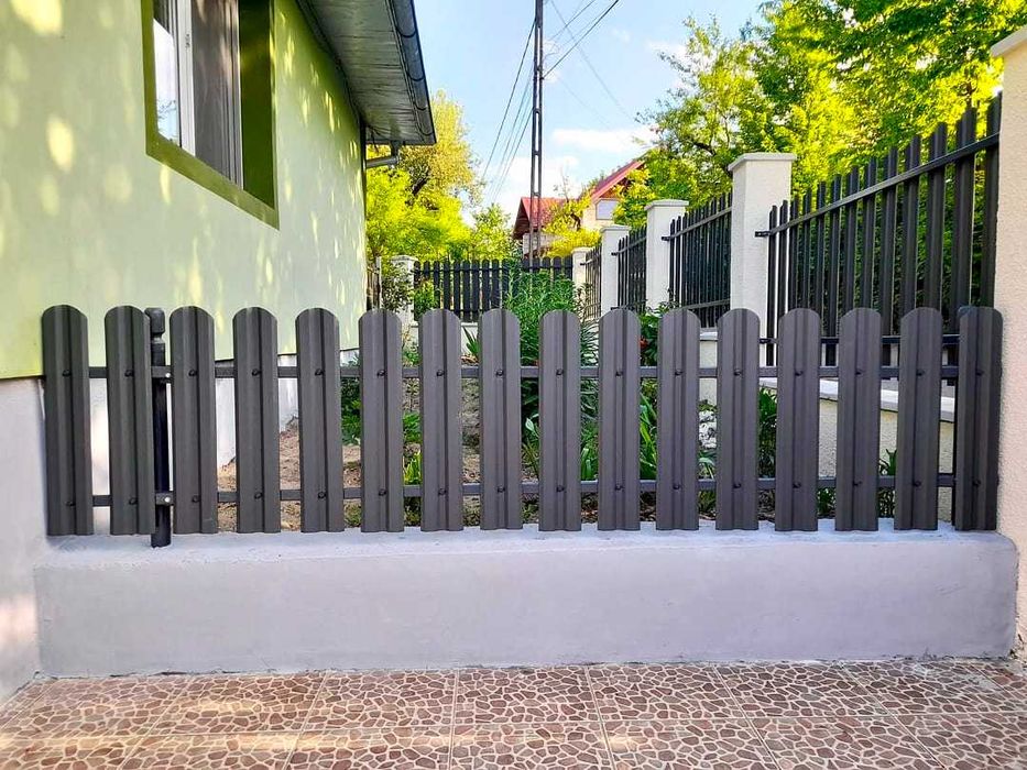 Garduri si porti stil jaluzea, sipca metalica, tabla cutata