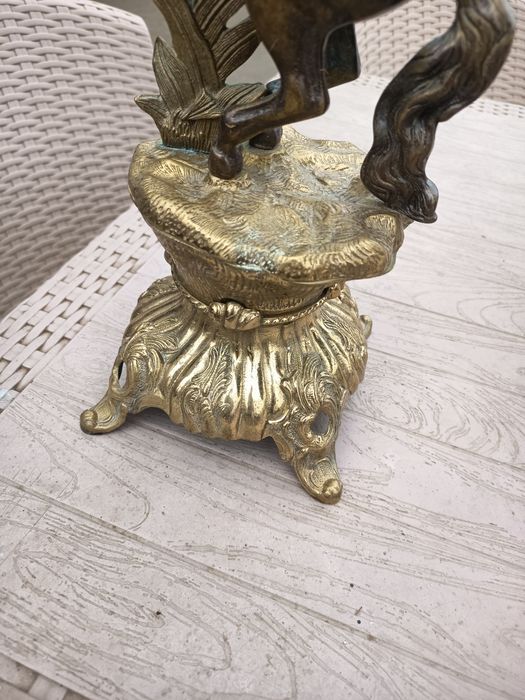 Statueta Cal Deosebita Alama/Bronz Piesa Veche