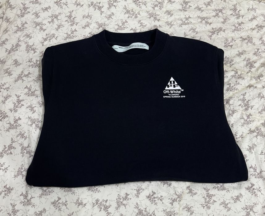 Удлинённый лонг Off-White SS19 flowers