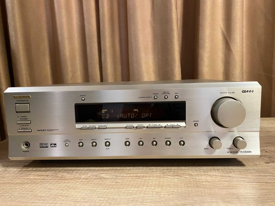 Onkyo TX-DS494 AVReciver 5.1 dolby digital prologic dts surround Wrat