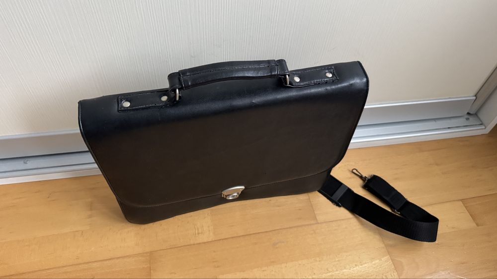 Servieta piele naturala 100% autentica geanta laptop acte birou office