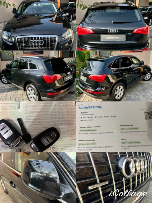 Audi Q5 Quattro 2.0 TDI*Euro 5*Incalzire scaune fata-spate*Dublu climatronic*Carlig*Tempomat*Top