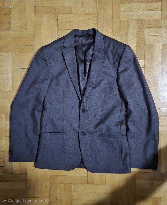 Costum Bărbați Calvin Klein, 100% Lână Pură, Italian, Mar. 44/34 (S-M)