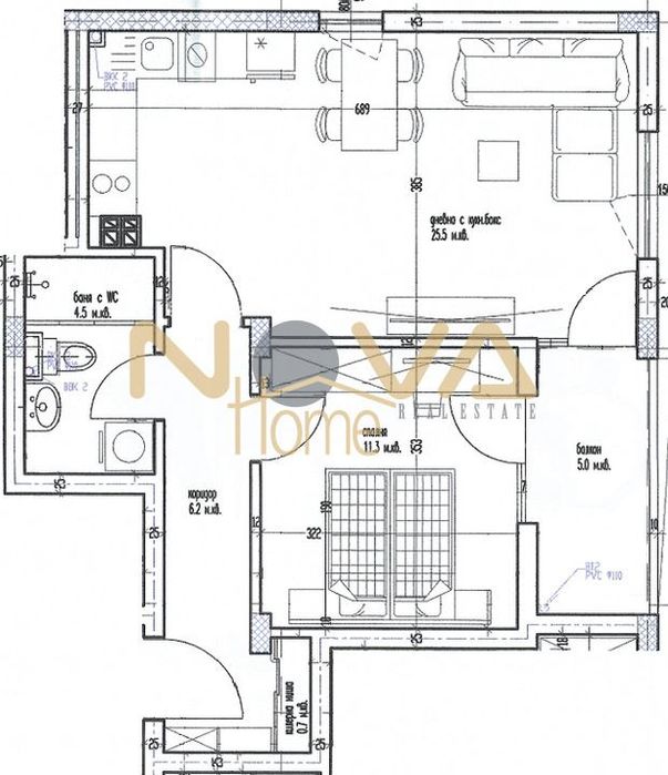 Продава се Двустаен апартамент в Варна, Левски - 68 кв.м за 1050 €/кв.м - Снимка #7