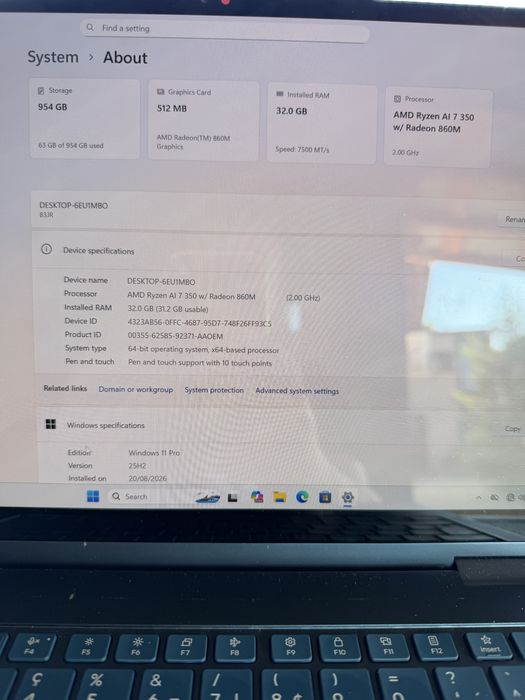 Lenovo yoga 7 ca nou