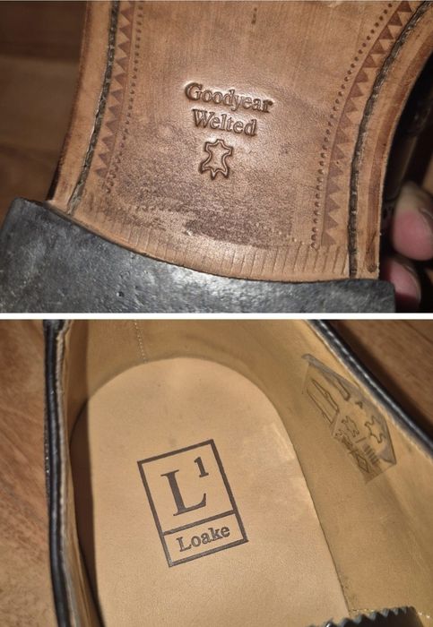 Pantofi de Lux Loake, Model 202B, Linia L1, Handmade Goodyear Welted, 43.5