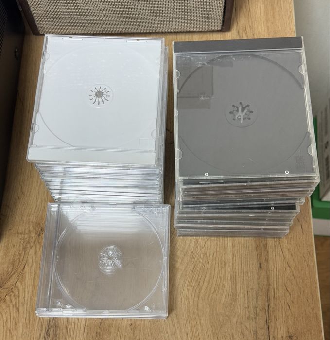 коробки CD дисков  б/у и новые