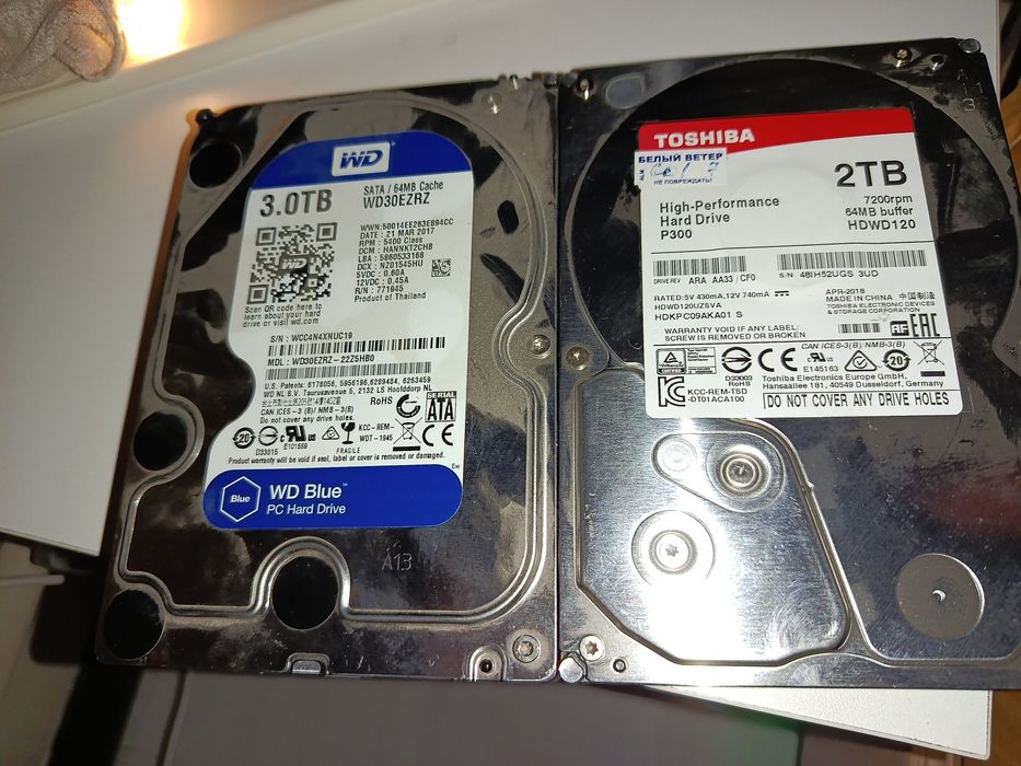 Продам жесткие диски 3Tb и 2Tb