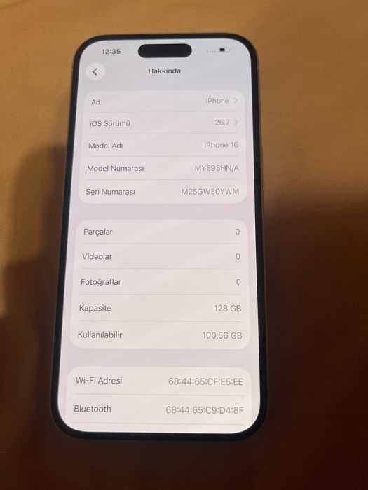 İPHONE 16 orginal