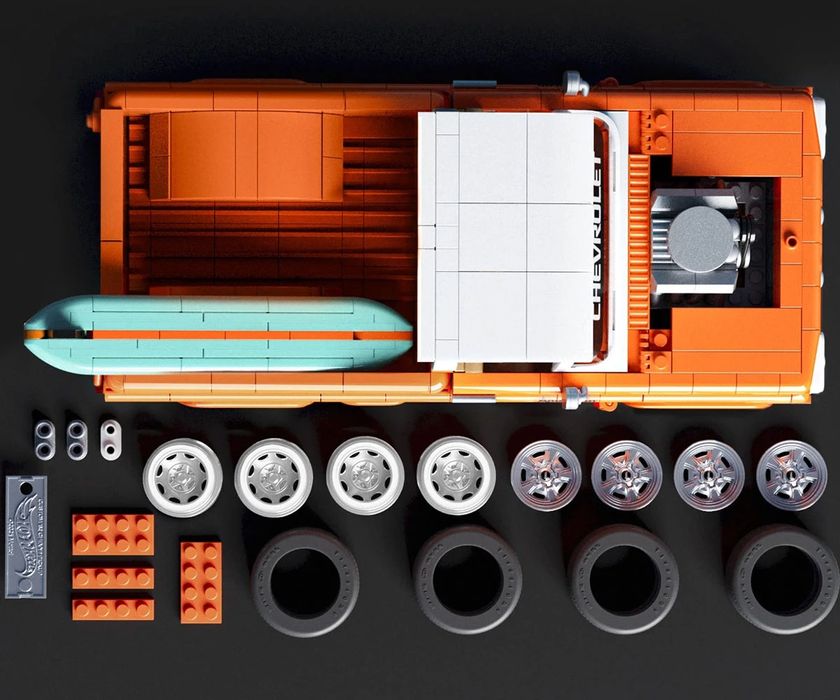 Brick Shop - Hot Wheels: Пикап Шевролет, 858 елемента