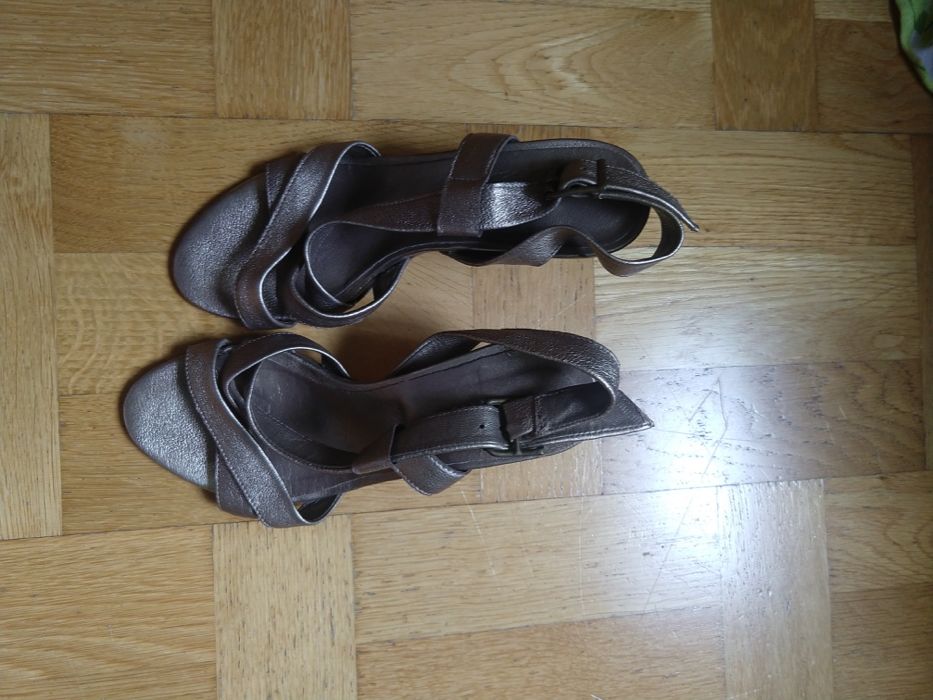 Sexy: sandale piele naturala nr. 36-37 aurii