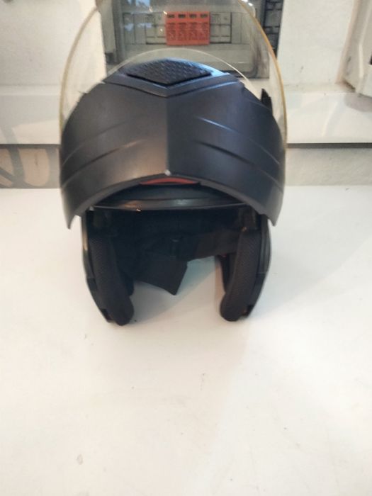Cască moto FGN flip up, geacă moto, pantaloni piele