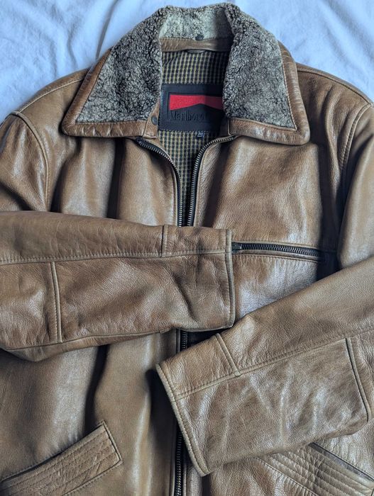 Geacă vintage din piele naturală