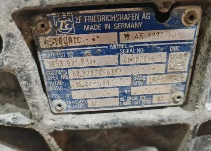 Cutie de viteze ZF 12AS2330TD MAN TGX / TGA - Piese de schimb MAN