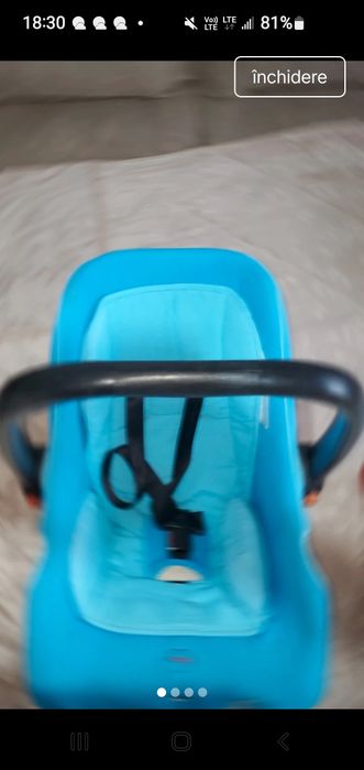 Scaun auto copil baby turcoaz.