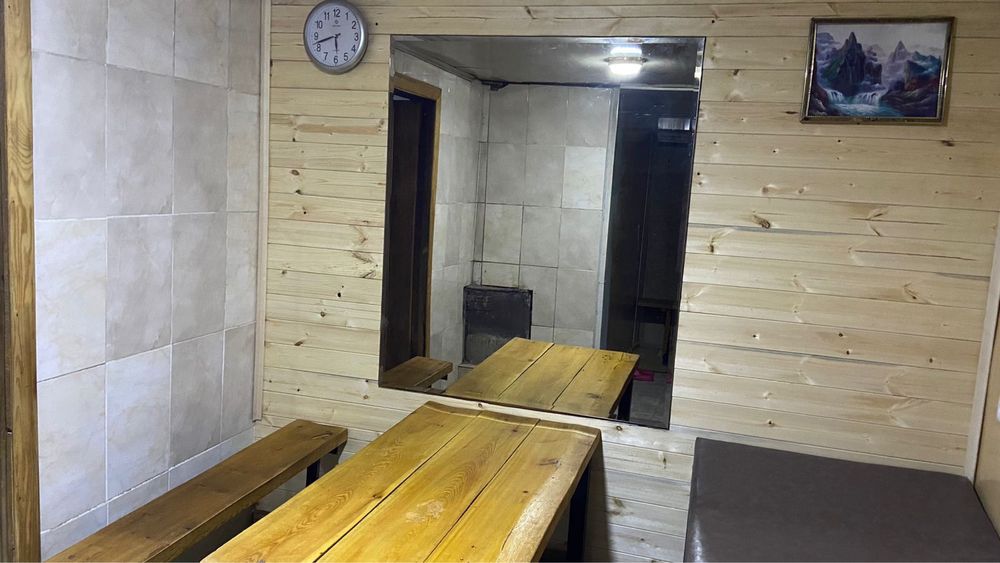 Семейная баня с беседкой